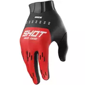 Dječje motokros rukavice Shot Race Evo crvene