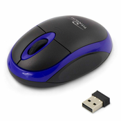 Titanum tm116b titanum brezžična miška. 2.4ghz 3d opt. usb grif črno-modra