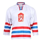 Merco Replika hokejski dres Češkoslovaške 1976, bela barva, velikost L