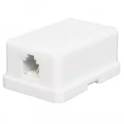 Elit+ nazidna razvodna kutija za tel.kabl 1 uticnica 6p/4c samolepiva bela ( EL9024 )