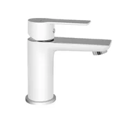 Jednorucna baterija za lavabo - hrom/bela Stela Minotti