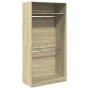 Vidaxl Garderobna omara sonoma hrast 100x50x200 cm iverna plošča