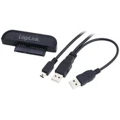 LOGILINK USB SATA + Táp transformator crna 10cm AU0011A
