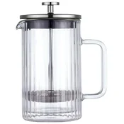 slomart Kavni/čajni lonec s tlačilko, steklo, 0,6 L, KLAUSBERG