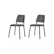 Hanah Home Set trpezarijskih stolica Lima 4554 V2, 2 komada, Antracit