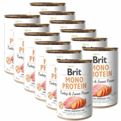 Konzerva Brit Mono Protein Turkey & Sweet Potato, 12x400 g