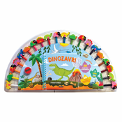 Učila Dinozavri - knjiga in 20 barvic