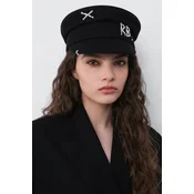 RUSLAN BAGINSKIY baretka s šiltom ženska volnenka Baker Boy Cap