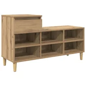 Vidaxl omara za čevlje Umetni hrast 102 x 36 x 60 cm Konstruiran les