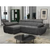 Kotna garnitura Columbus 192 (Poso 22) Siva, Funkcija spanje, Predal, 255x170x85cm