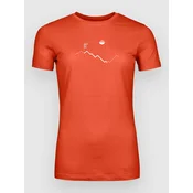 Ortovox 150 Cool Peak Focus Tech Tee sunset orange