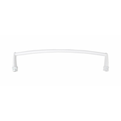 Obešalnik za brisače za radiator, 33 cm, ukrivljen, bel - Bela - 24 - Jeklo - Aqualine - 33 cm šířka