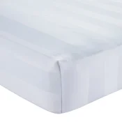 Bela napenjalna satenasta rjuha 150x200 cm So Soft Satin Stripe – Catherine Lansfield