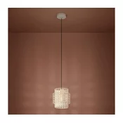 Eglo 390146 - Lestenec na vrvici OLTAMAR 1xE27/40W/230V pr. 21 cm krem barva