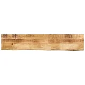Vidaxl Mizna plošča 140x40x3,8cm naraven rob trden robusten mangov les