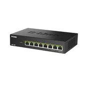D-Link DMS-108P/E 8-portno 2,5G večgigabitno stikalo PoE brez upravljanja