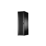 Hyper Pro 19 42U rack 600x1000 standing network cabinet, perforated front door, black, 1000 kg