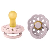 Bibs tolažilna duda - lateks Boheme (6-18 m), 2 kosa pink 2