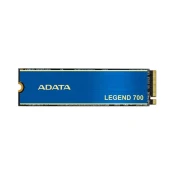 A-DATA Eksterni SSD, M.2, NVME, 256GB, ALEG-700-256GCS, 2000MBs, 1600MBs, Plava