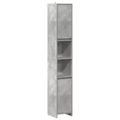 MAISON CHIC Kopalniška omarica - Kopalniški kabinet betonsko siva 30x30x183,5 cm iverna plošča, (21794711)