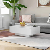 Stolic za kavu bijeli 90 x 60 x 31 cm od konstruiranog drva