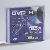 Traxdata - MED DVD disk TRX DVD-R 4.7GB BOX-1