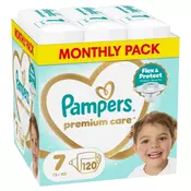 Pampers pelene Prem. Care monthly S7 15+kg 120kom