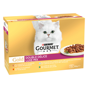 36 + 12 gratis! Gourmet Gold fina pašteta 48x85 g - Luxus-Mix