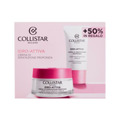 Collistar Idro-Attiva Deep Moisturizing Cream Set dnevna krema za lice Idro-Attiva Deep Moisturizing Cream 50 ml + dnevna krema za lice Idro-Attiva Deep Moisturizing Cream 25 ml za žene