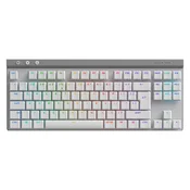 Logitech G515 LIGHTSPEED TKL tipkovnica, brezžična, bela (920-012539)