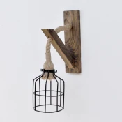 Opviq Stona lampa E27 Socket, Crno-Bež