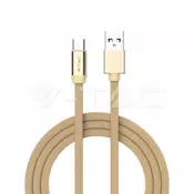 V-TAC USB tip C kabel duljine 1M, Ruby serija, zlatni 8499