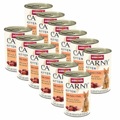 Hrana CARNY KITTEN teletina, piščanec + puran 12x400 g