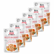 Brit Care Cat Fillets in Gravy Turkey & Salmon 6x85 g