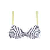 VENICE BEACH Bikini zgornji del rumena/črna/bela