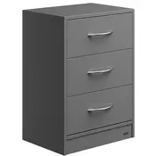 Nočna omarica ELOISE z osvetlitvijo, 54x39x28cm, antracit Casaria