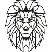 Wallity Zidna dekoracija Lion, 40x50 cm, 1.5 mm, Crna