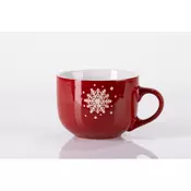 Keramična skodelica za juho - *Snežinka* (500 ml)