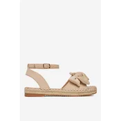 DeeZee Espadrile LE601-107 Bež
