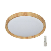 Prezent 71330-LED Prigušiva stropna LED svetiljka WOODEN LED/33W/230V 3000-6500K, sa daljinskim upravljacem