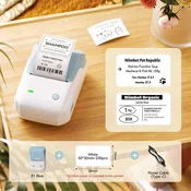 KJB Bluetooth termični tiskalnik nalepk B1, moder