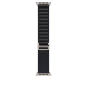 49mm Black Alpine Loop - Medium - Natural Titanium Finish