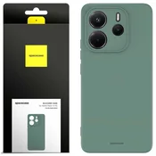 shumee Silikonski ovitek SC 30 za Redmi Note 14 5G temno zelen