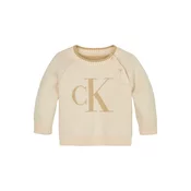 Calvin Klein Jeans Pulover pesek/gorčica