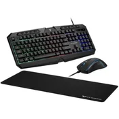 Volkano VX Helios VX-148-BK US crna Tastatura + miš + podloga USB