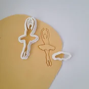 KREATIVNI SLATKIŠI Modla za kolace i ukrase Balerina, 8 cm, Bela