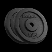 Litoželezni set uteži 2x10kg, luknja 31mm, klasična plošča, REBEL ACTIVE