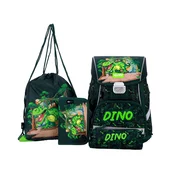 ABC123 TORBA ŠOLSKA 4-DELNI SET DINO