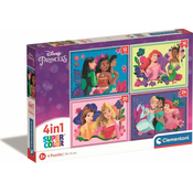 Clementoni Disneyjeve princese Puzzle 4v1 (12+16+20+24 kosov)