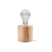Sollux SL.0674 - Stona lampa SALGADO 1xE27/60W/230V drvena